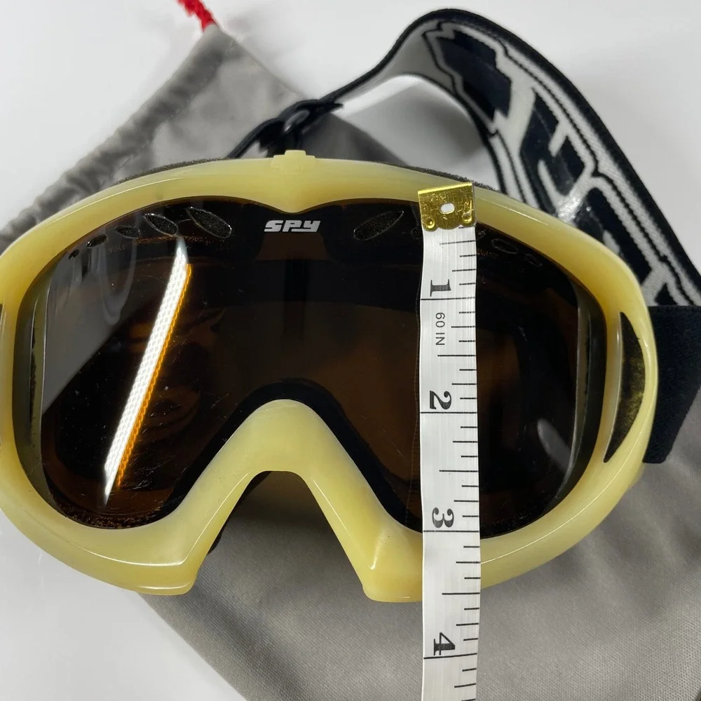 Spy Optic Snow Goggles Yellow Frame Amber Lens Ski Snowboard Winter Sports
